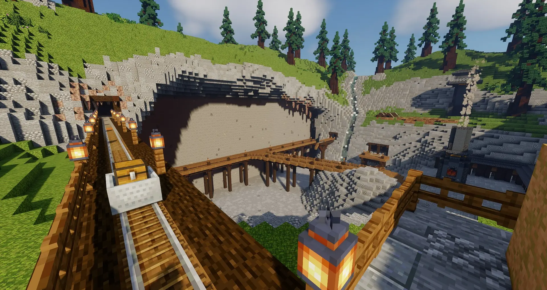 Prisons.GG Minecraft prison server store banner showing the in-game world